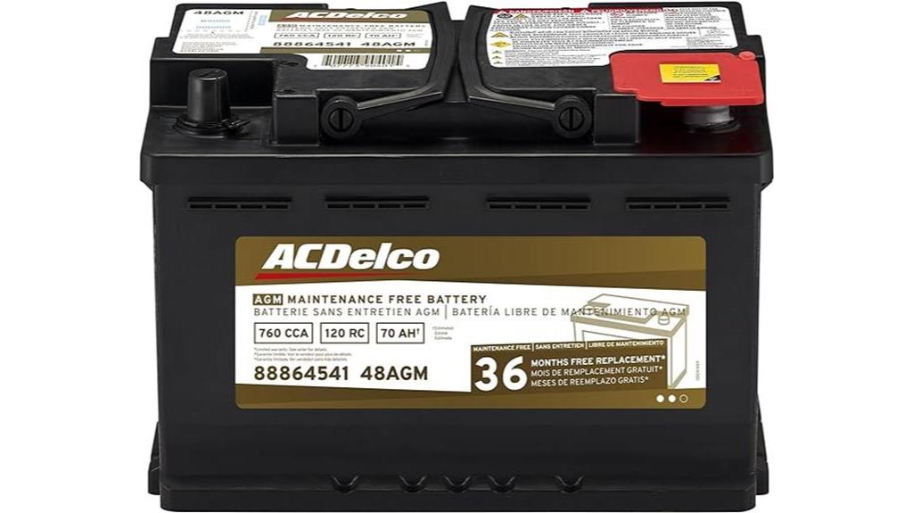 acdelco gold 48agm battery