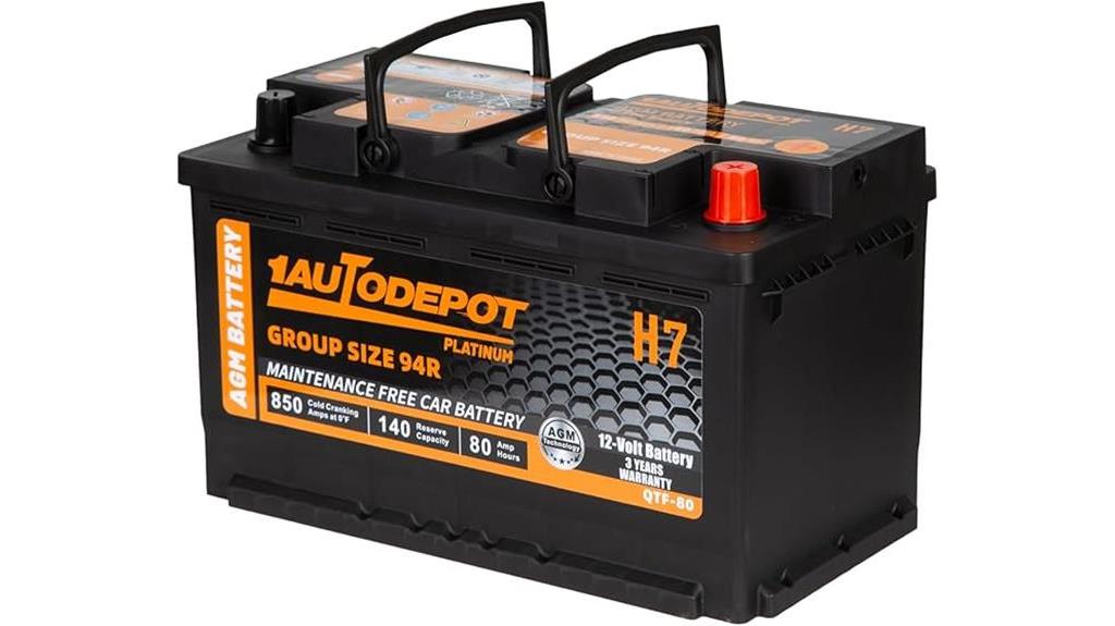 agm car battery 12v