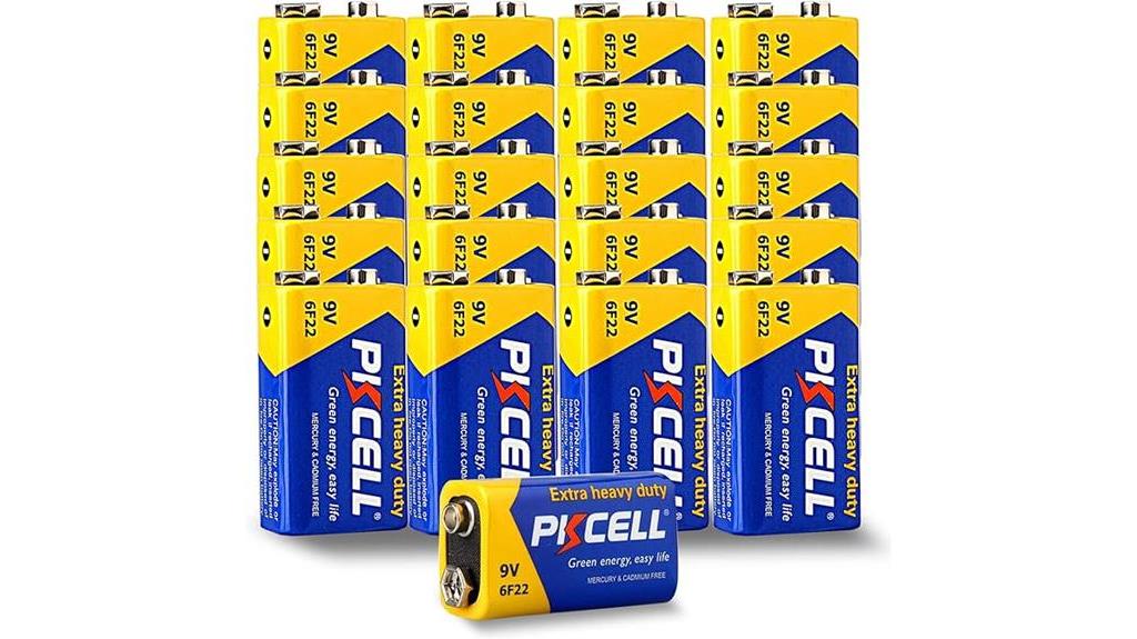 bulk pkcell 9v batteries