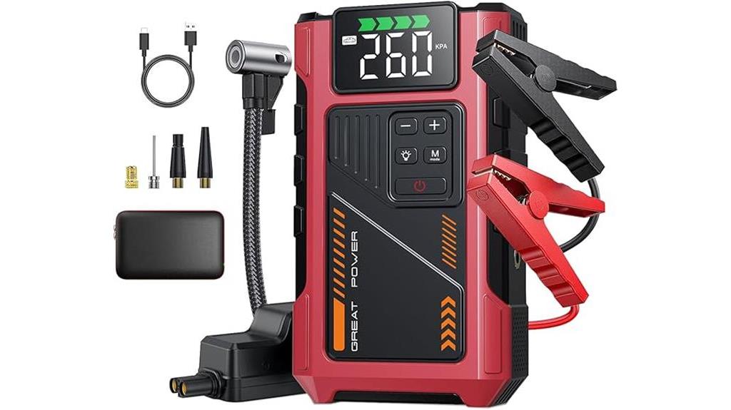 car jump starter combo