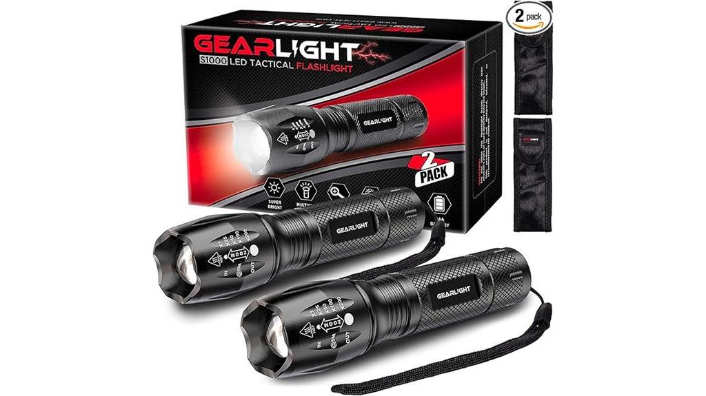 compact zoomable led flashlights