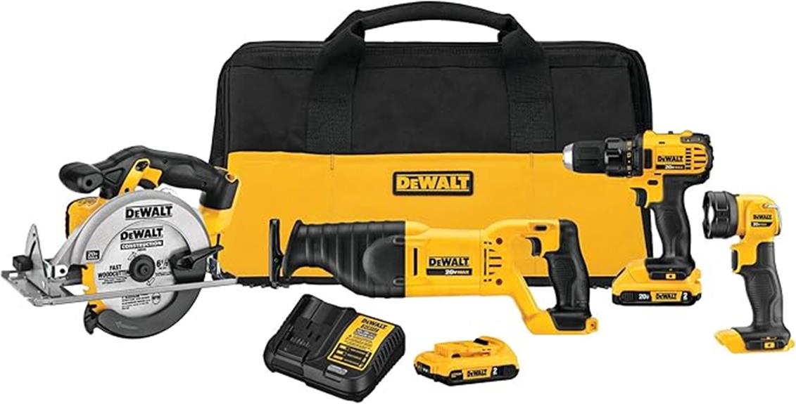 dewalt 20v max combo kit