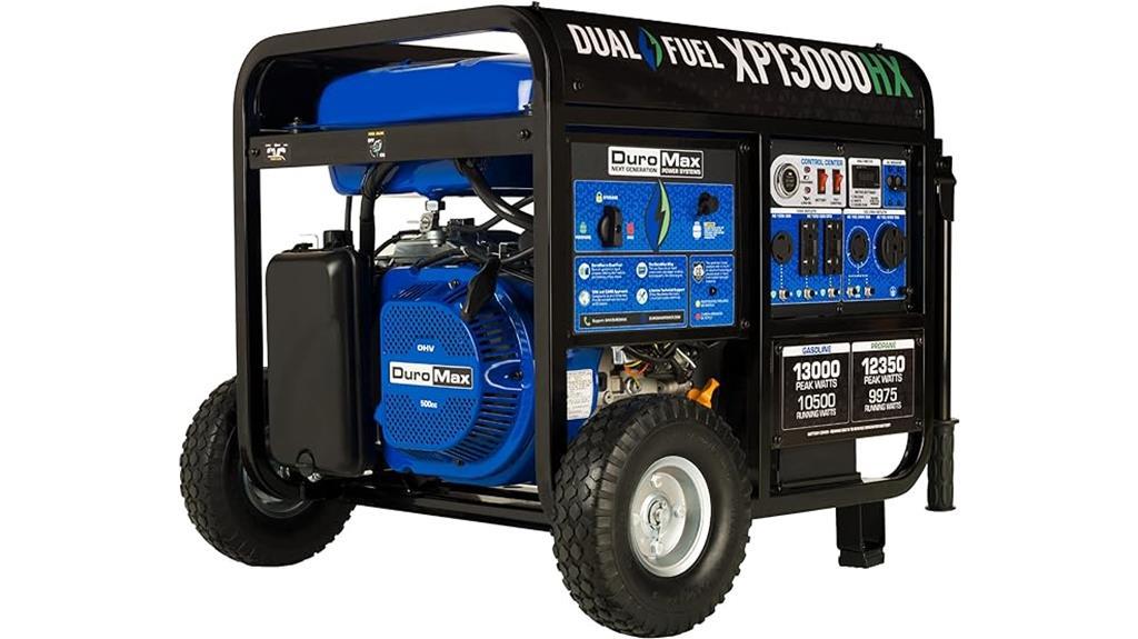 dual fuel portable generator