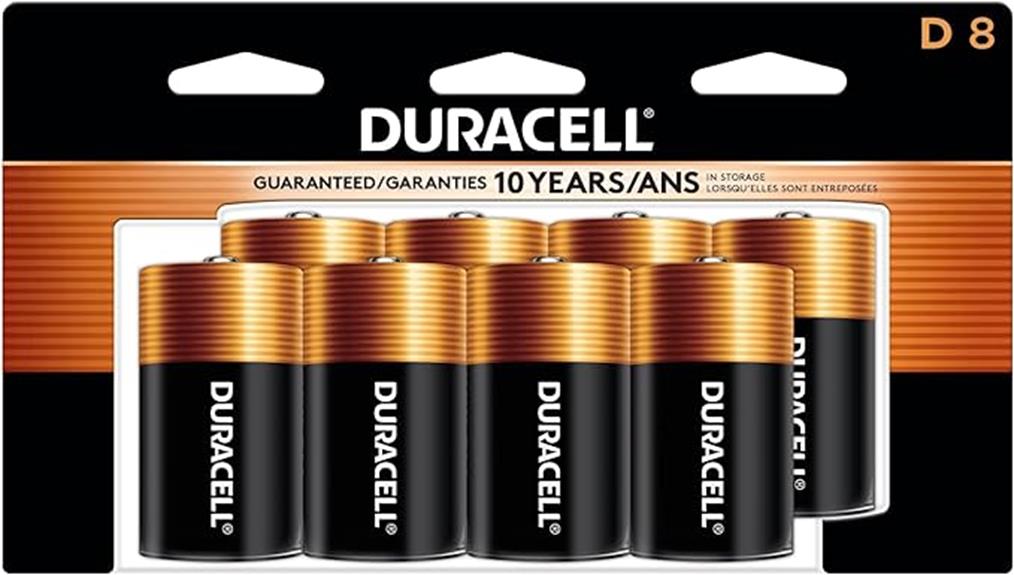 duracell d batteries pack