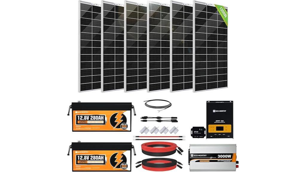 eco worthy 1200w solar system