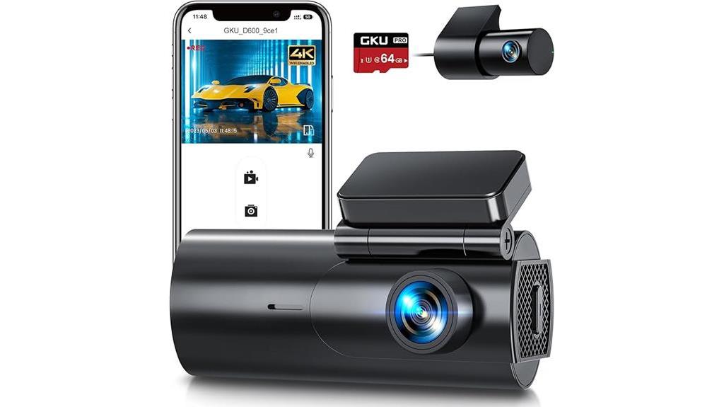 gku d600 dash cam