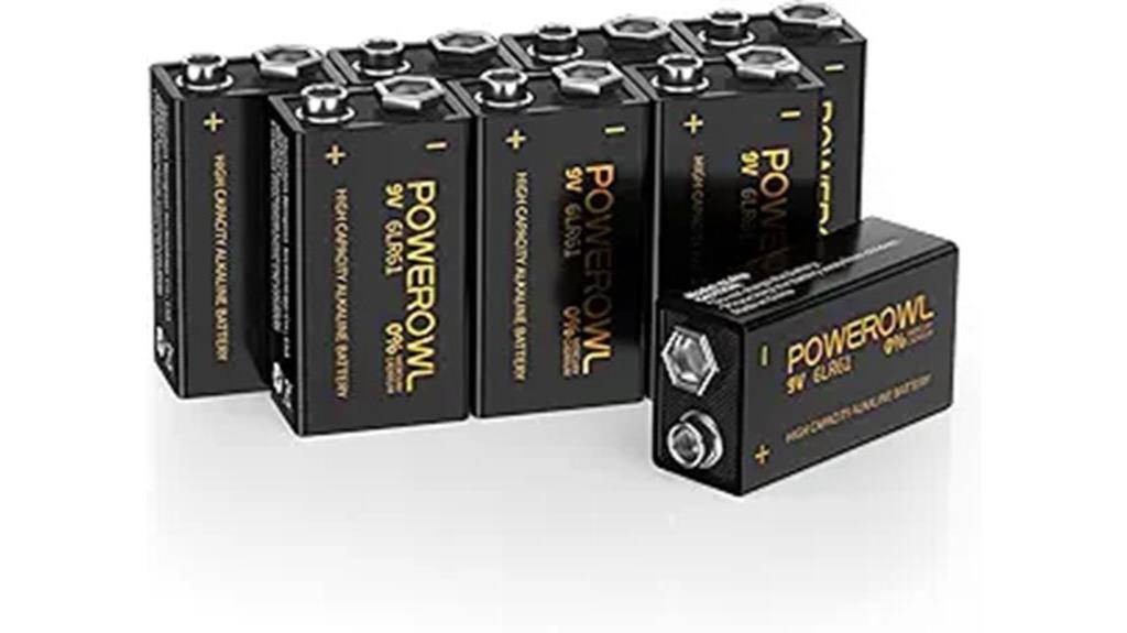 high capacity 9v batteries