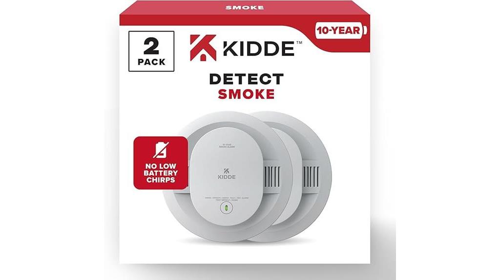 kidde 10 year smoke detectors