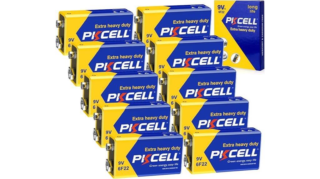 pkcell 9v smoke detector battery