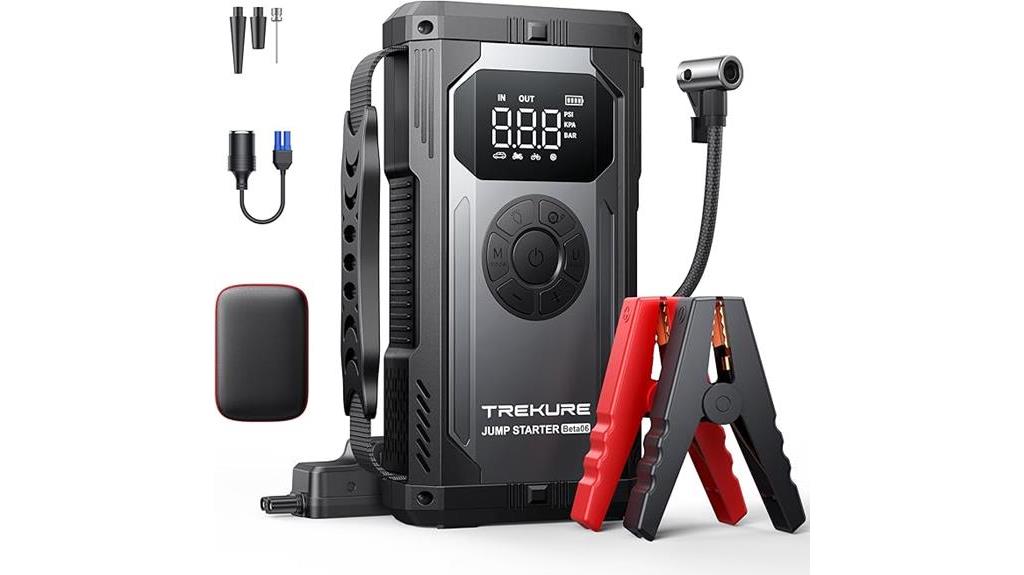 portable jump starter compressor