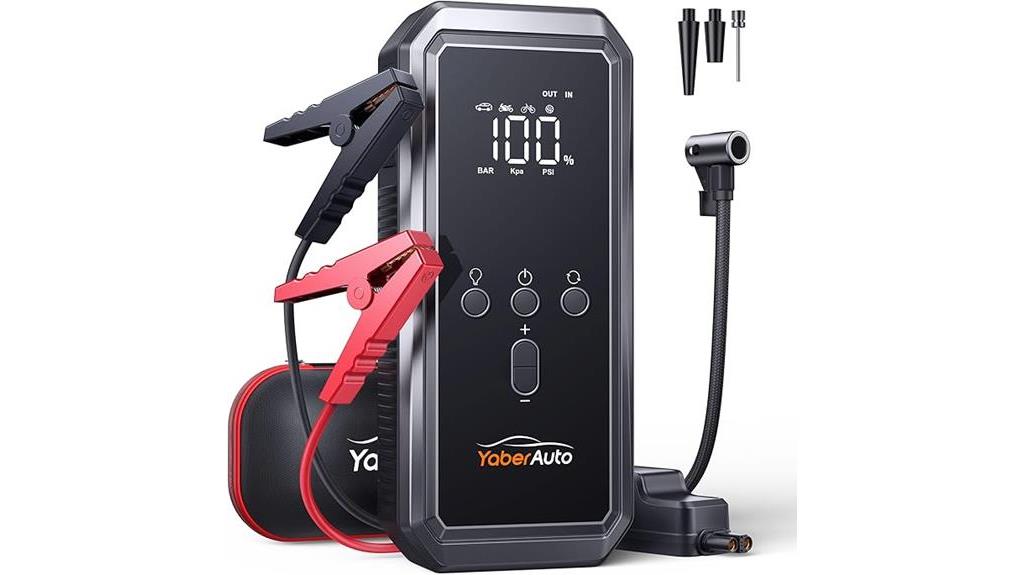 portable jump starter compressor