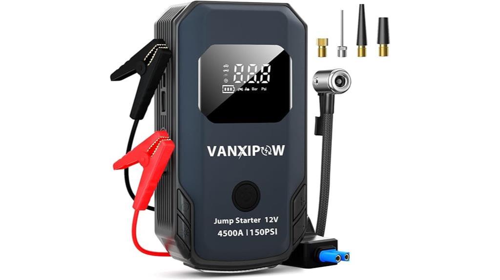 portable jump starter compressor