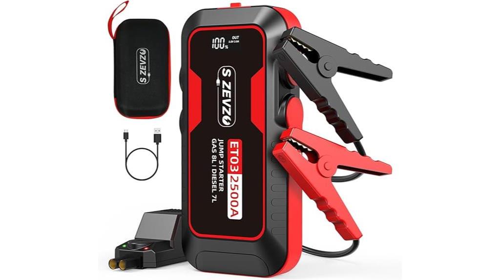 powerful car jump starter