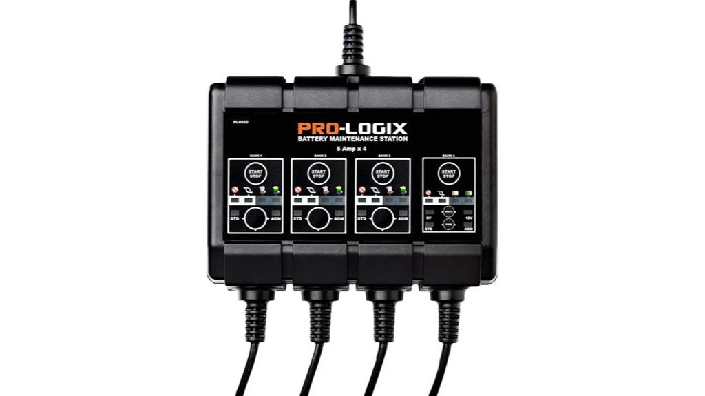 pro logix 4 bank charger