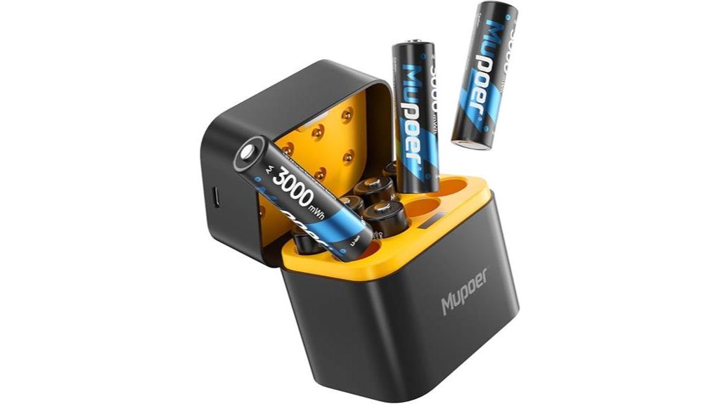 rechargeable aa battery set