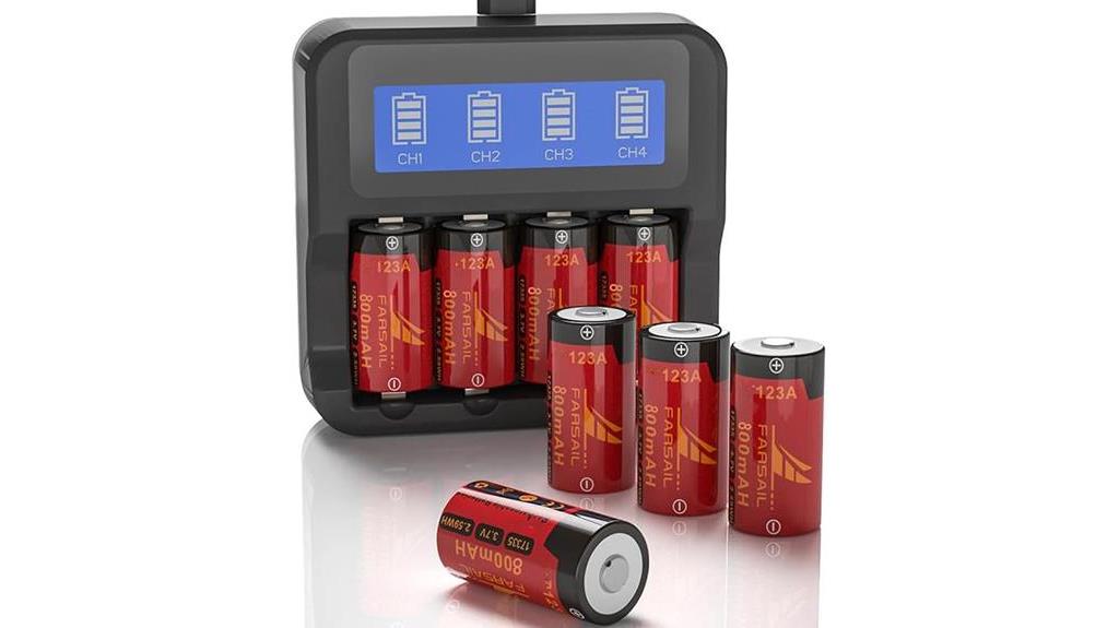 rechargeable cr123a battery pack