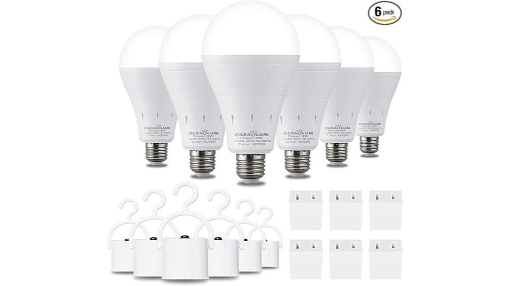 rechargeable emergency light bulbs