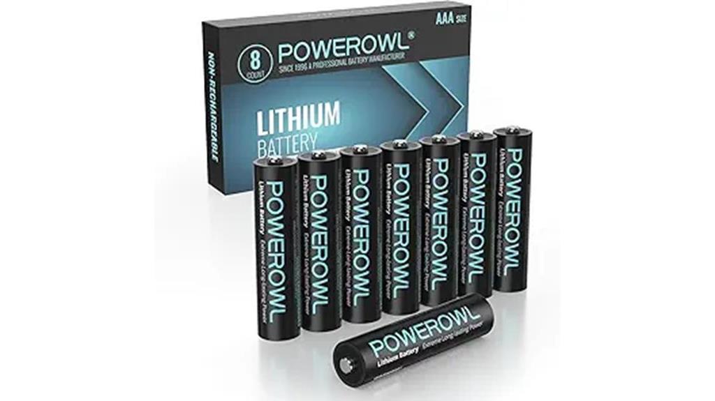 rechargeable lithium aaa batteries