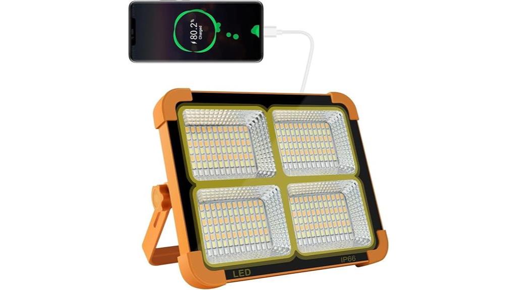 solar powered portable work light