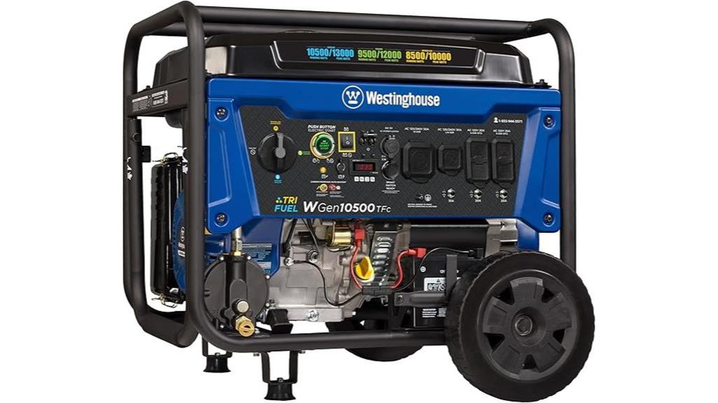 tri fuel portable generator power