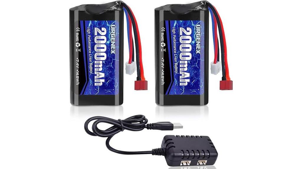 urgenex 2000mah rc battery