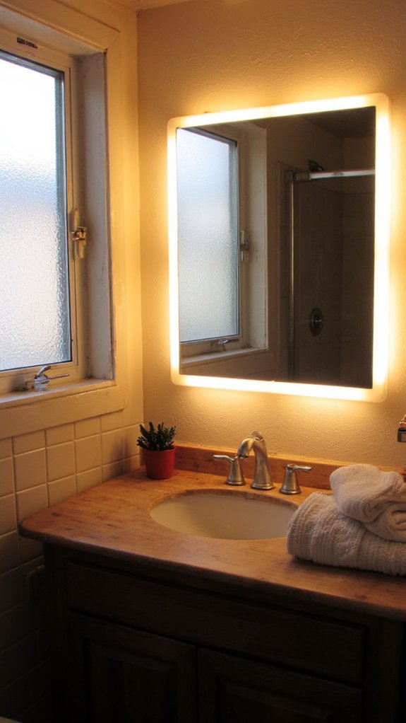 adjustable bathroom lighting ambiance