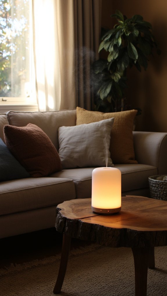 aromatherapy and mood lighting