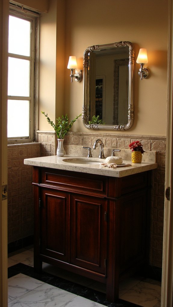art deco bathroom elegance