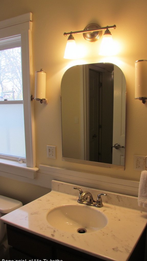 balanced bathroom lighting setup