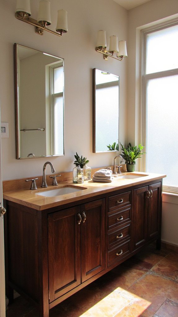 bluetooth double vanity mirror