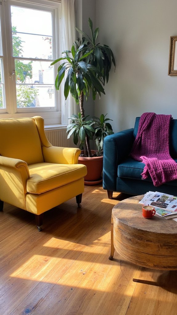 bold color block accents