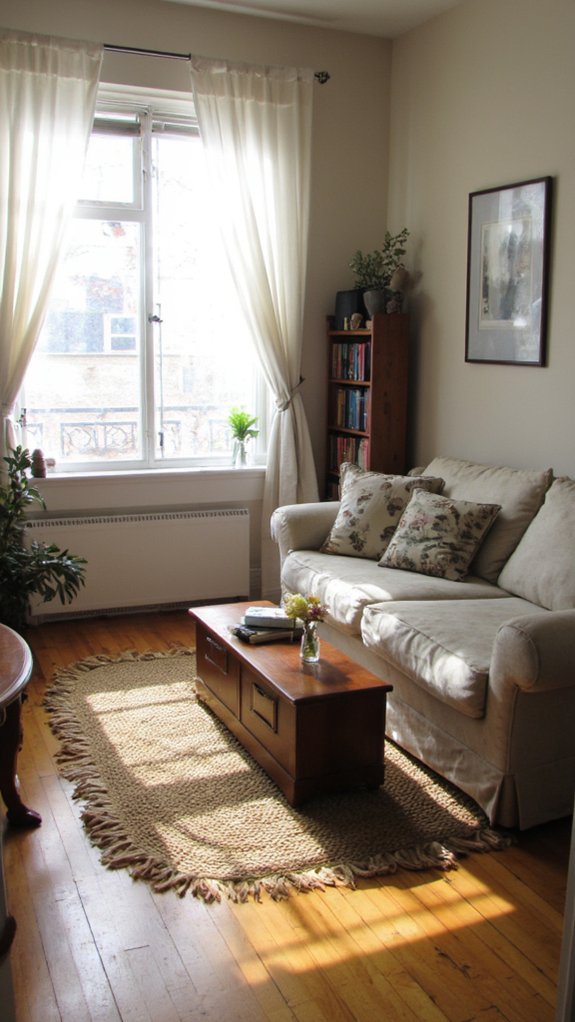 bright airy cozy atmosphere