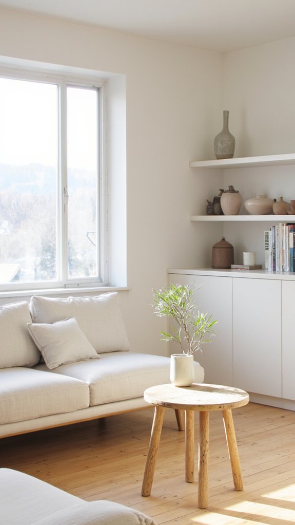 calm uncluttered functional space