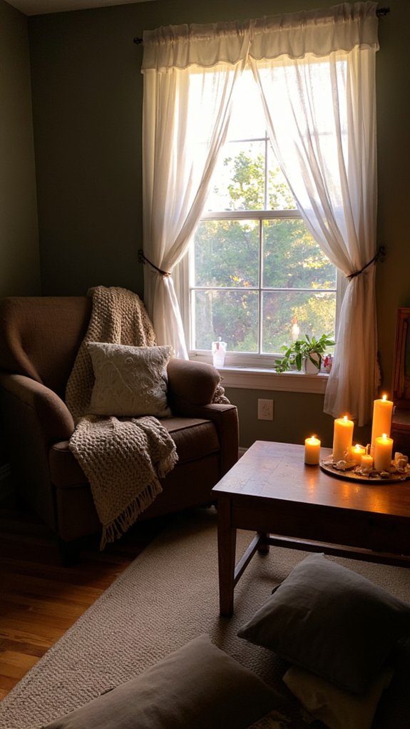 candlelight creates calming ambiance