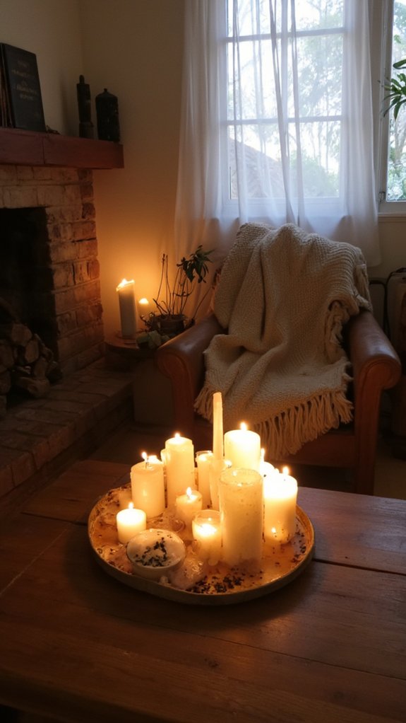 candlelight for cozy ambiance