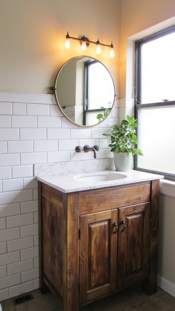 charming vintage bathroom lighting