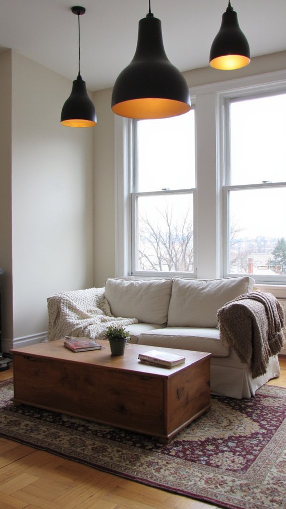 chic pendant lights ambiance