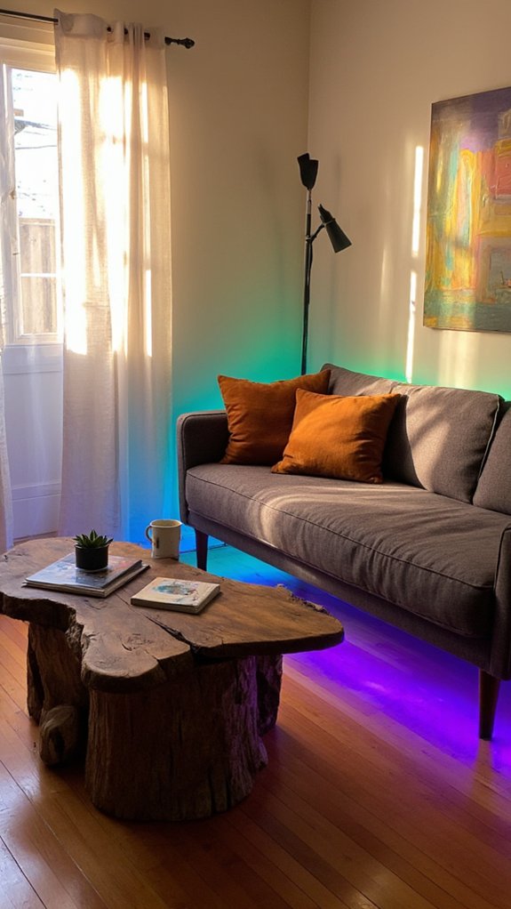 colorful ambiance with smart lighting