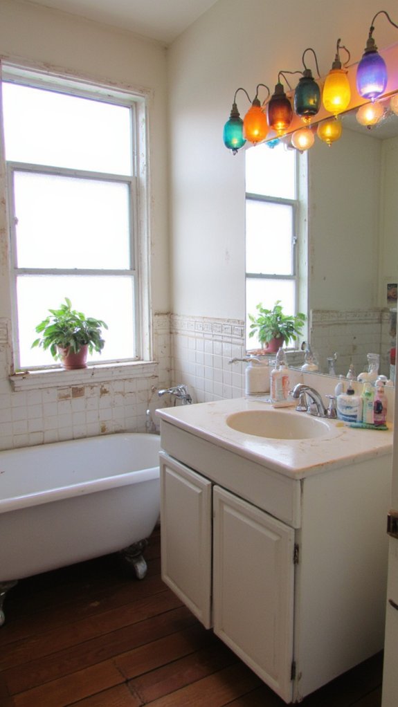 colorful bathroom personality fixtures