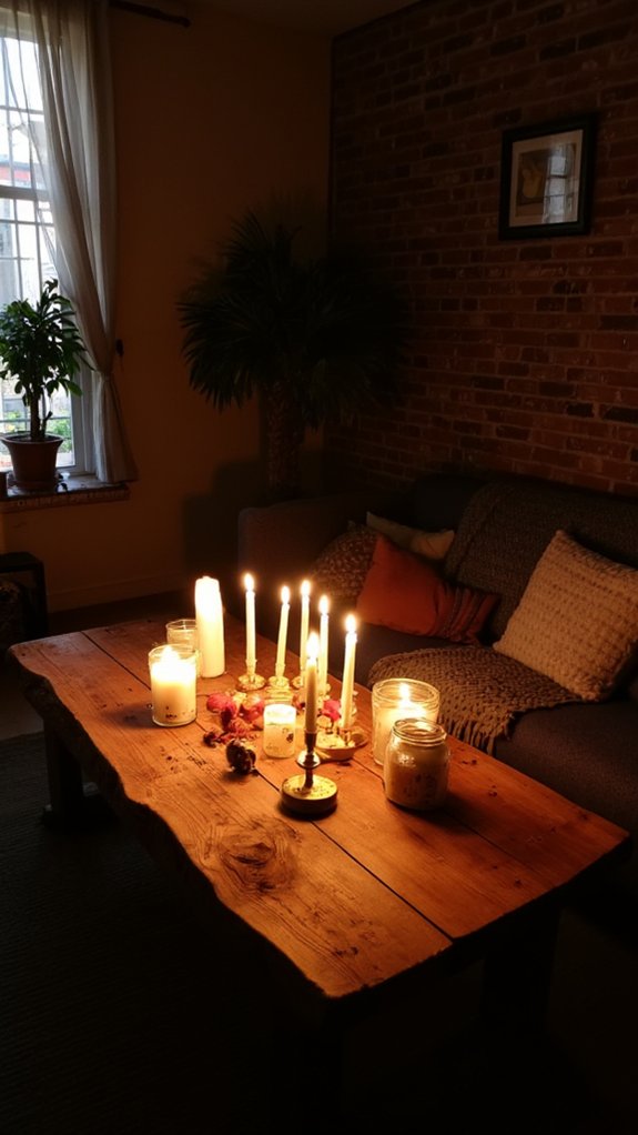 cozy ambiance with candles