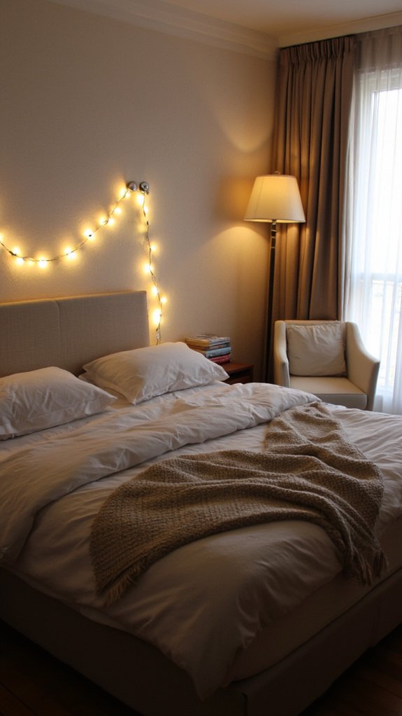 cozy ambient bedroom lighting