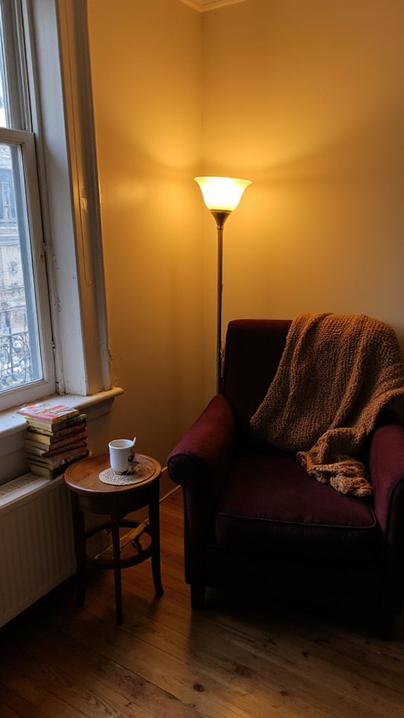 cozy corners with floor lamps