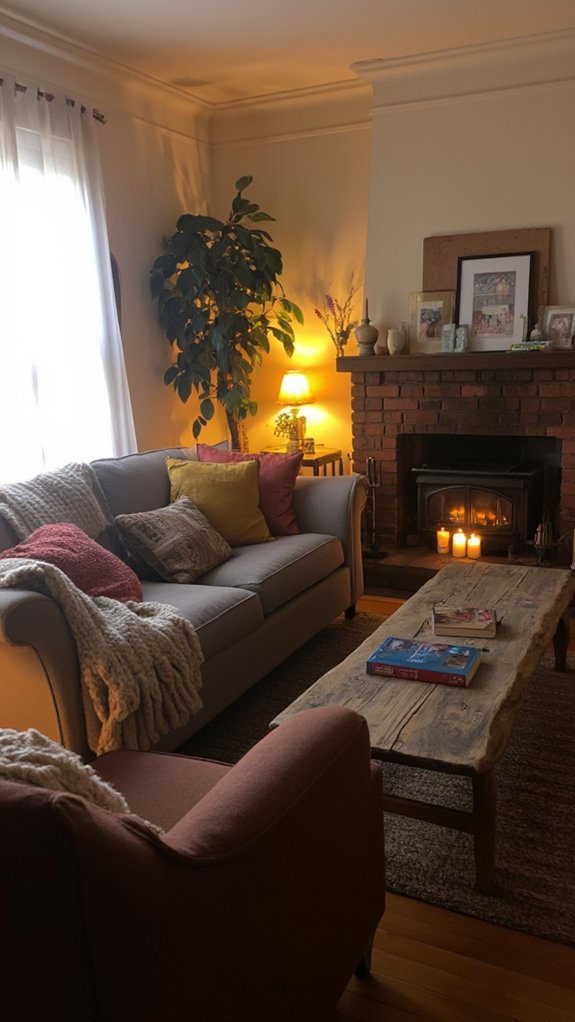 cozy glow from ambient lighting