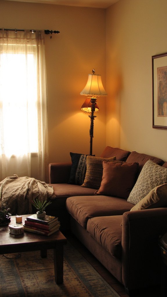 cozy inviting ambient lighting