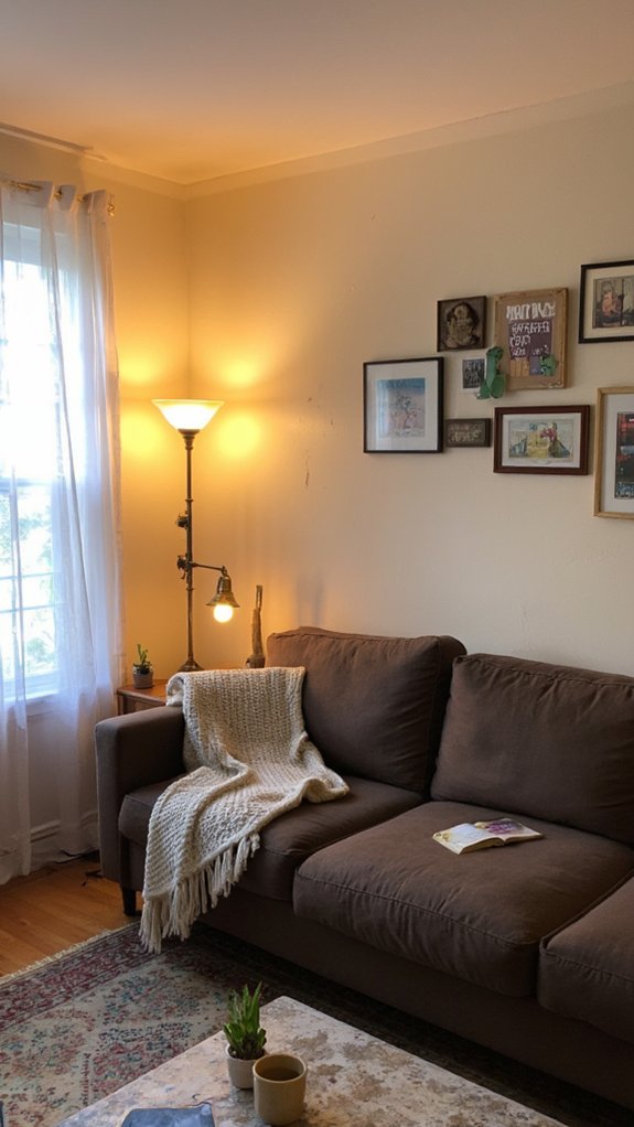 cozy lighting balance achieved