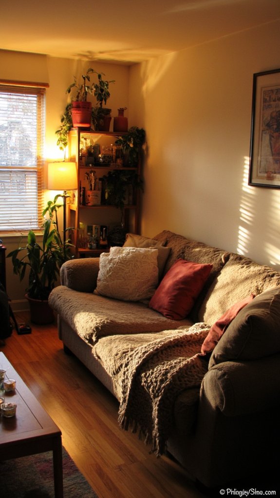 cozy lighting enhances ambiance