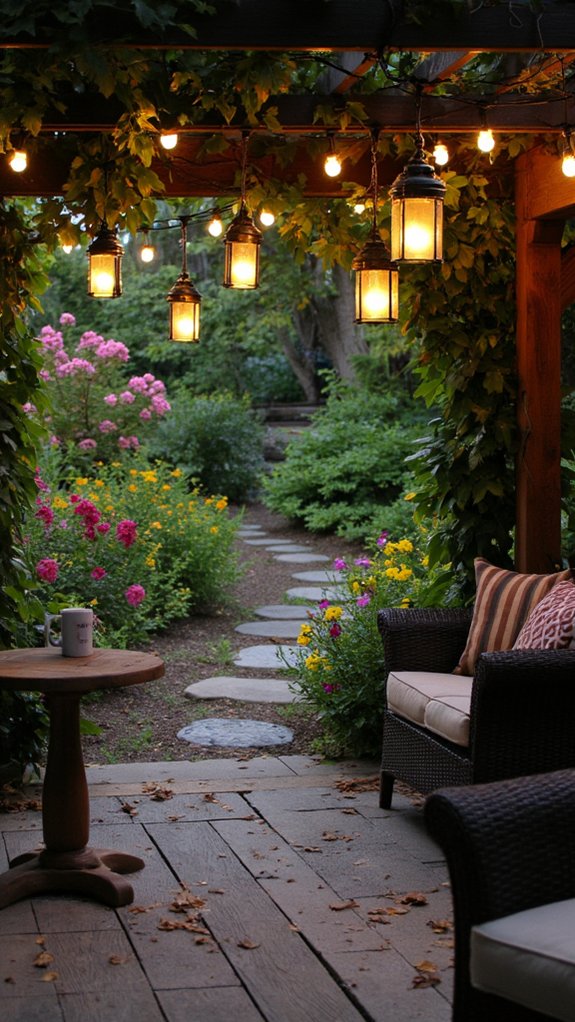 cozy outdoor lantern ambiance