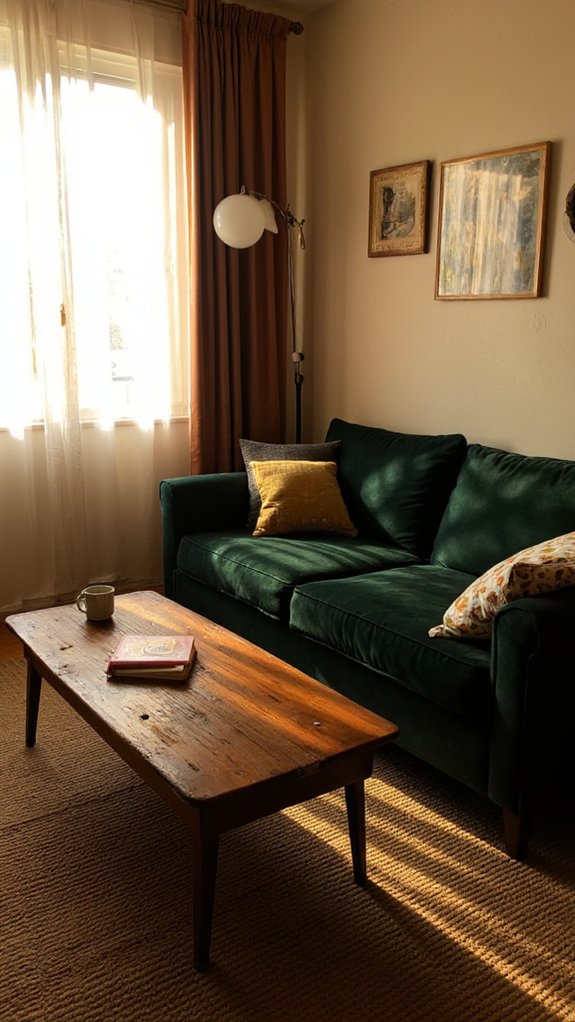 cozy retreat with mood lighting