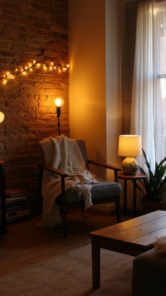 cozy warm toned lighting ambiance