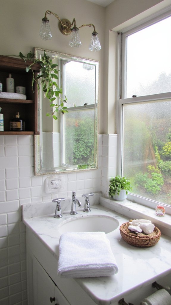 crystal accents enhance elegance